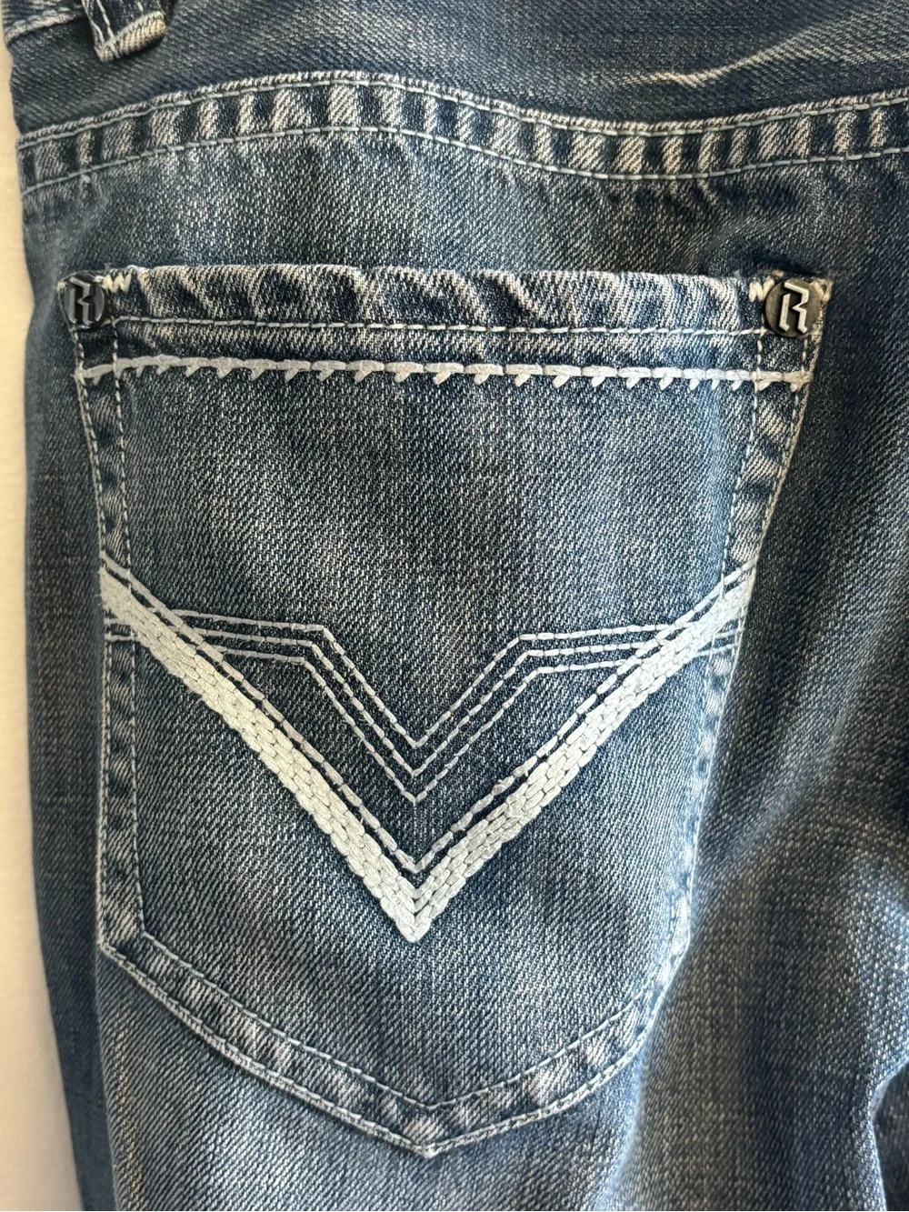 Men's Rock & Roll Denim men's bootcut Double Barrel relaxed fit jeans